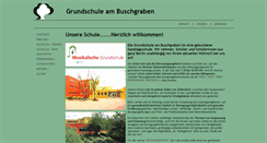 Desktop Screenshot of grundschuleambuschgraben.de